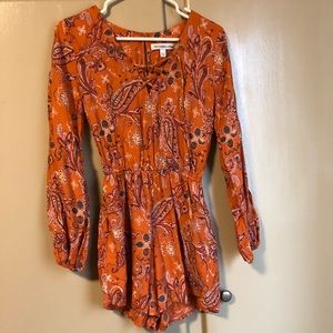 Abercrombie & Fitch Orange Romper